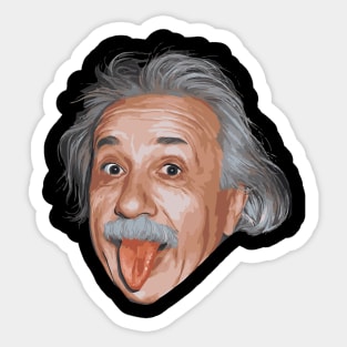 albert einstein meme Sticker